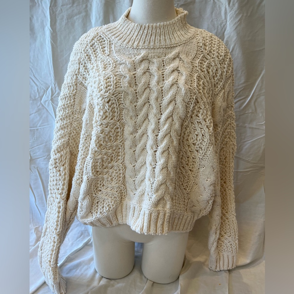 POL White Knit Sweater
